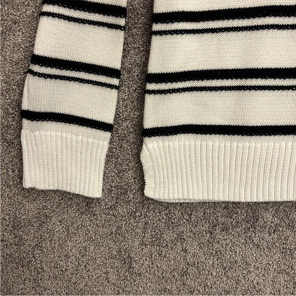 JOIE Women's Long Sleeves Pullover Sweater Crew Neck Striped Size M - Medium NWT - Picture 4 of 11